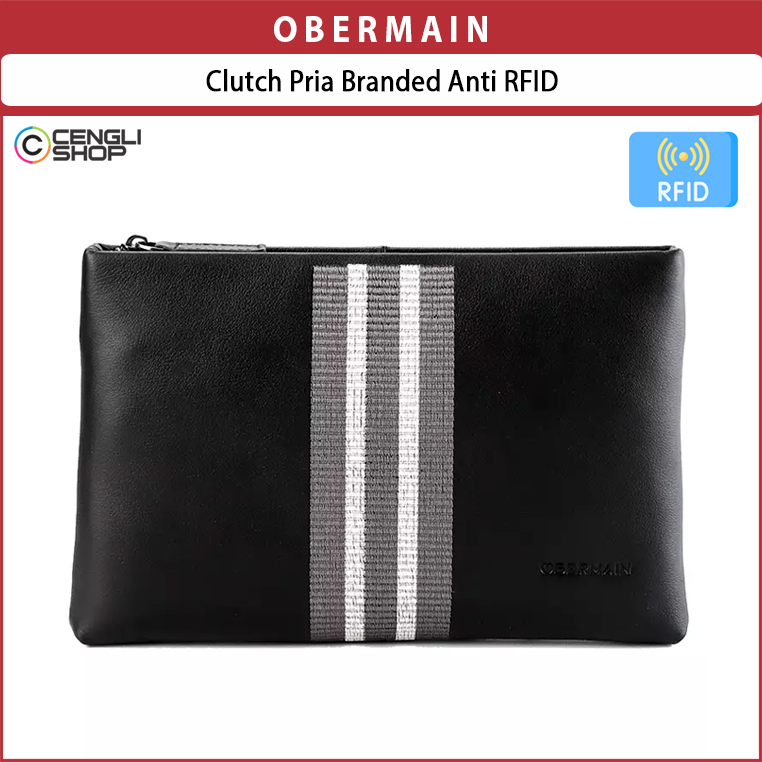 OBERMAIN Clutch Pria Branded Anti RFID
