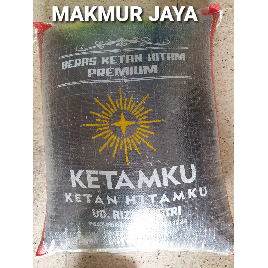 (Instant 25 KG) Beras Ketan Hitam PREMIUM Cap KETAMKU ( 1 Sak)
