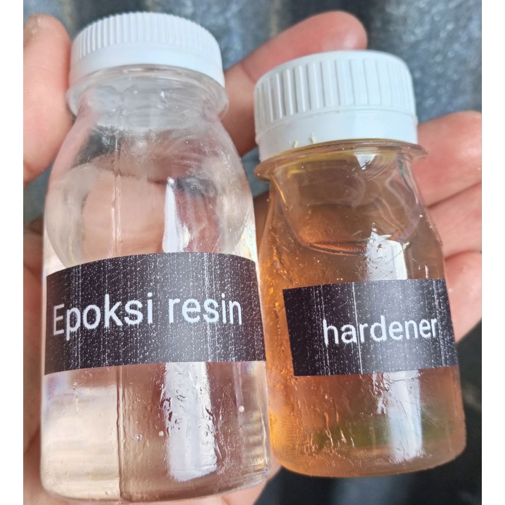 Epoky resin + Hardener epoksi satu paket 150 grm
