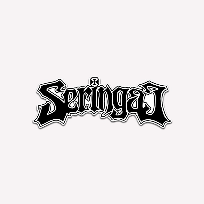 Stiker Logo Band Seringai Sticker Logo Black Metal Helm Motor Tumbler Laptop HP