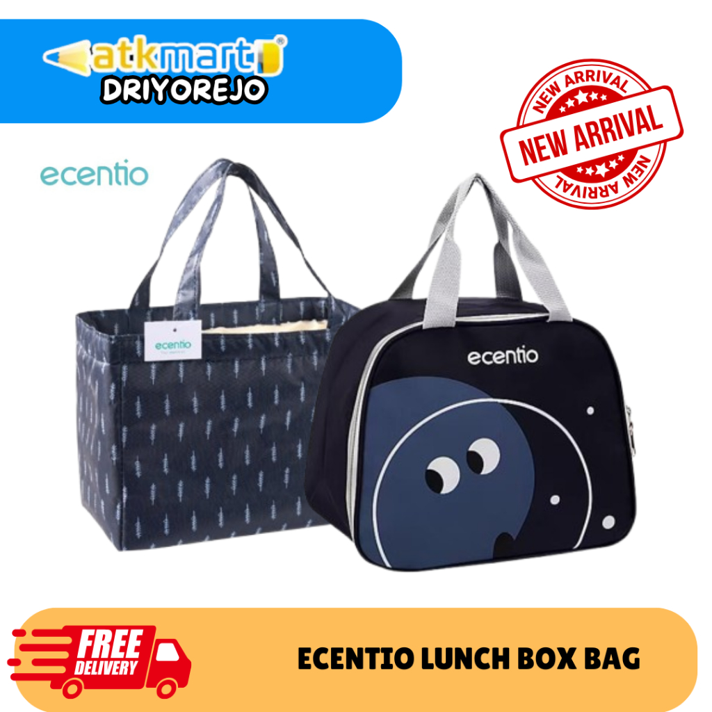 ECENTIO LUNCH BOX BAG TAS BEKAL KOTAK BEKAL ALUMINIUM FOIL ANTI AIR TAHAN PANAS TAHAN AIR ESTETIK