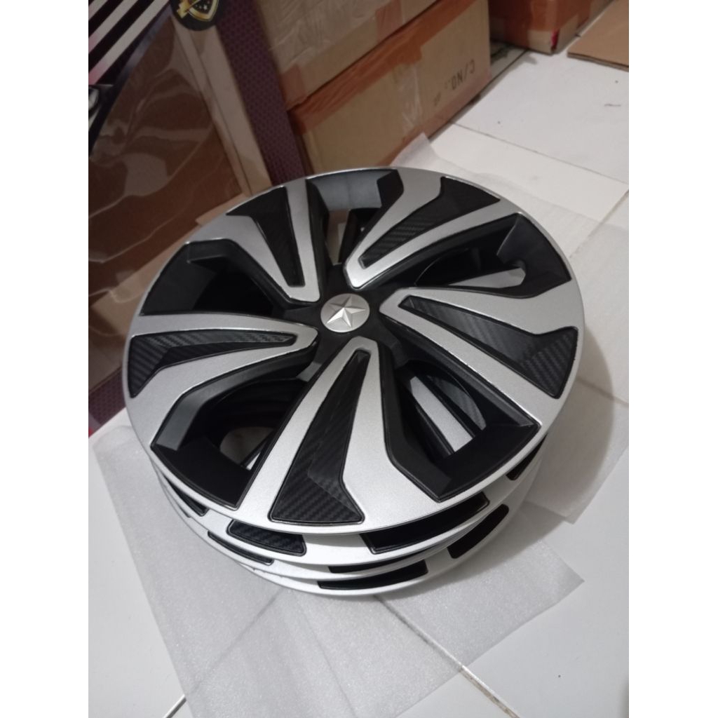 cover velg dop roda ring 14 mobil avanza xenia calya sigra apv traga hilux rangga L-300 ute silver