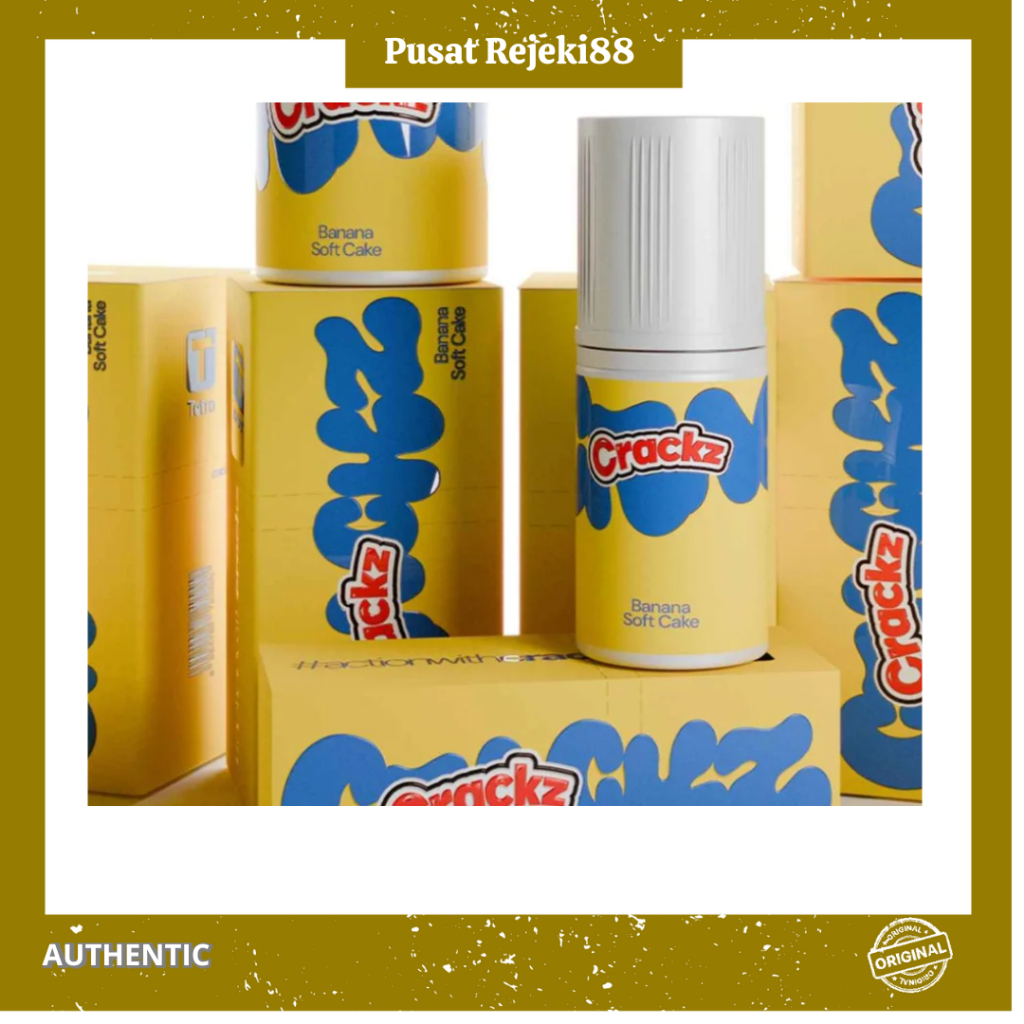 Crackz Banana Softcake Saltnic 25mg 30ml By Tetra Indonesia 100% Original