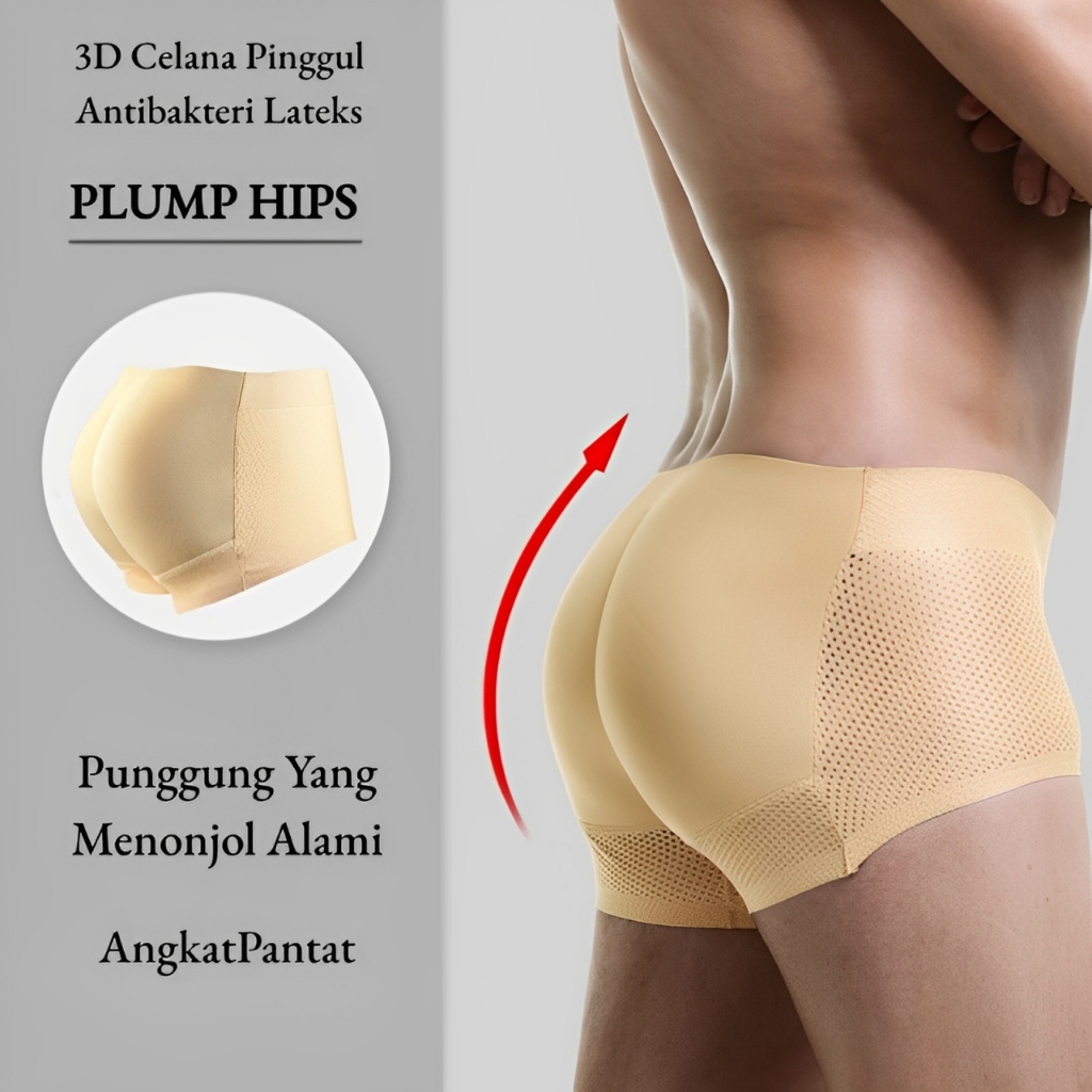 Celana Dalam Pria Cowok Busa Bentuk Pantat Tepos- Jala Sirkulasi Sejuk/Celana Dalam Pria Busa Pantat