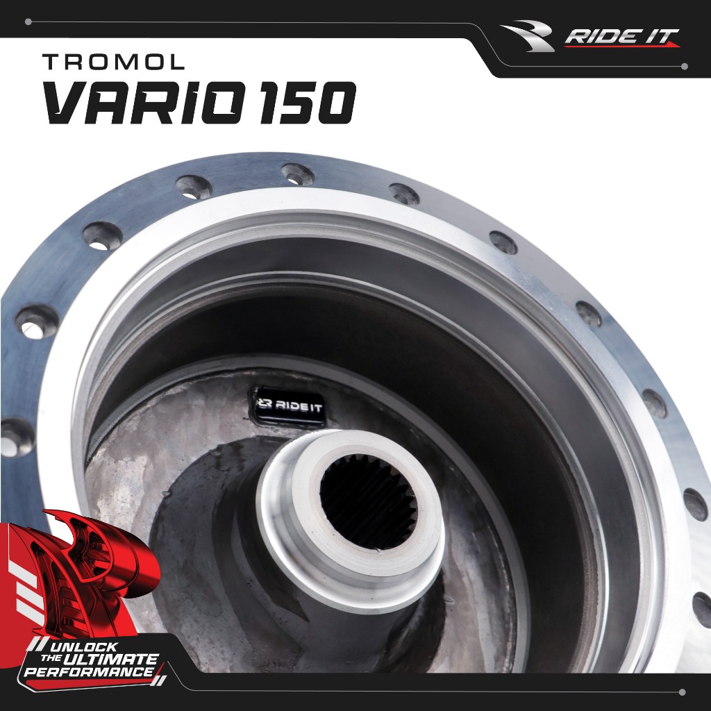 [RIDE IT] TROMOL SET DEPAN BELAKANG VARIO 150/TROMOL RIDE IT VARIO 150