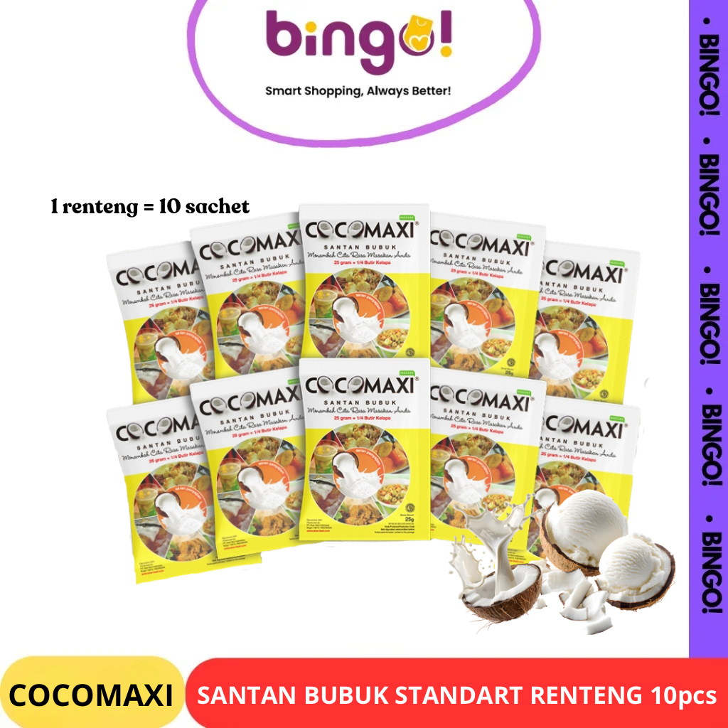 Cocomaxi Original Standart Santan Kelapa Bubuk 25gr - Renceng