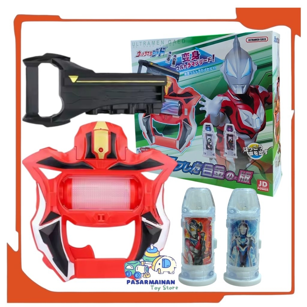 Mainan Senjata Ultramsb DX Geed Riser Ultraman Geed Suara dan Lampu