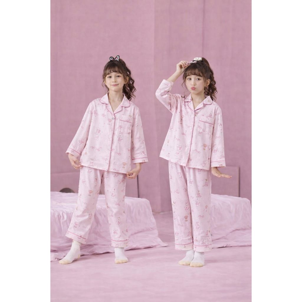 BAJU TIDUR PIYAMA PP 12 KAOS CRINKLE ANAK BALITA REMAJA TANGGUNG 4-15TAHUN KATUN IMPORT BERKUALITAS 