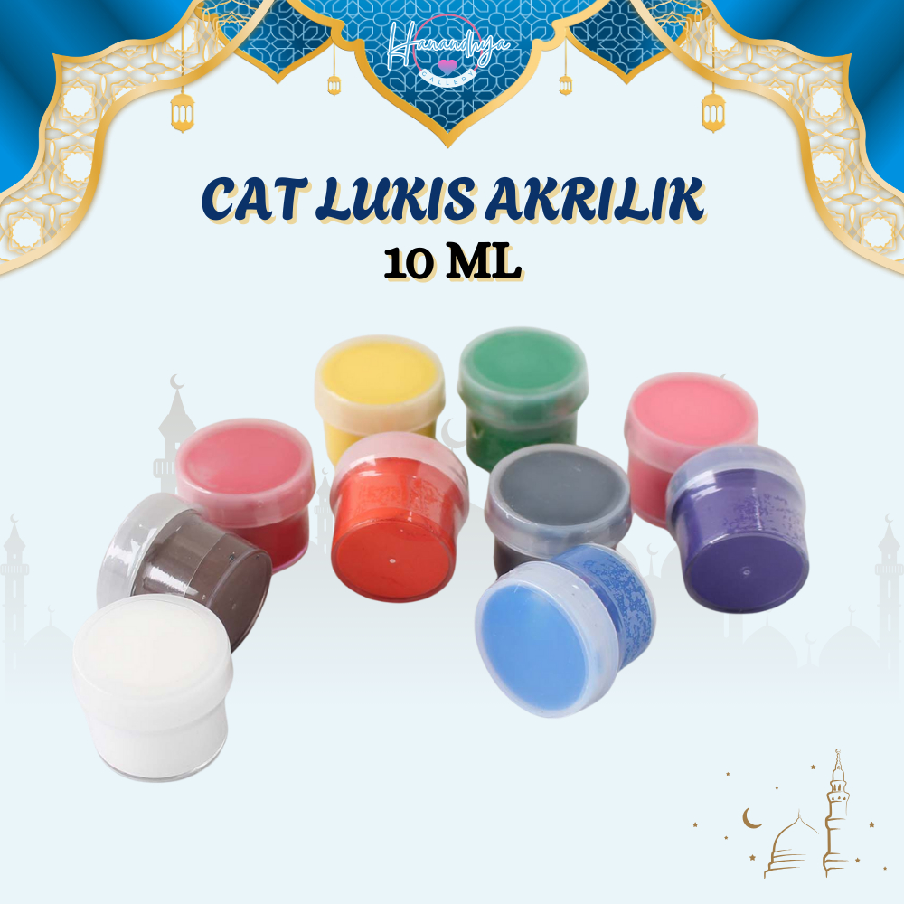 Cat Air Lukis Paint Watercolor Cet Minyak Peralatan Melukis Palet Kuas Kanvas Paintbrush Painting Br