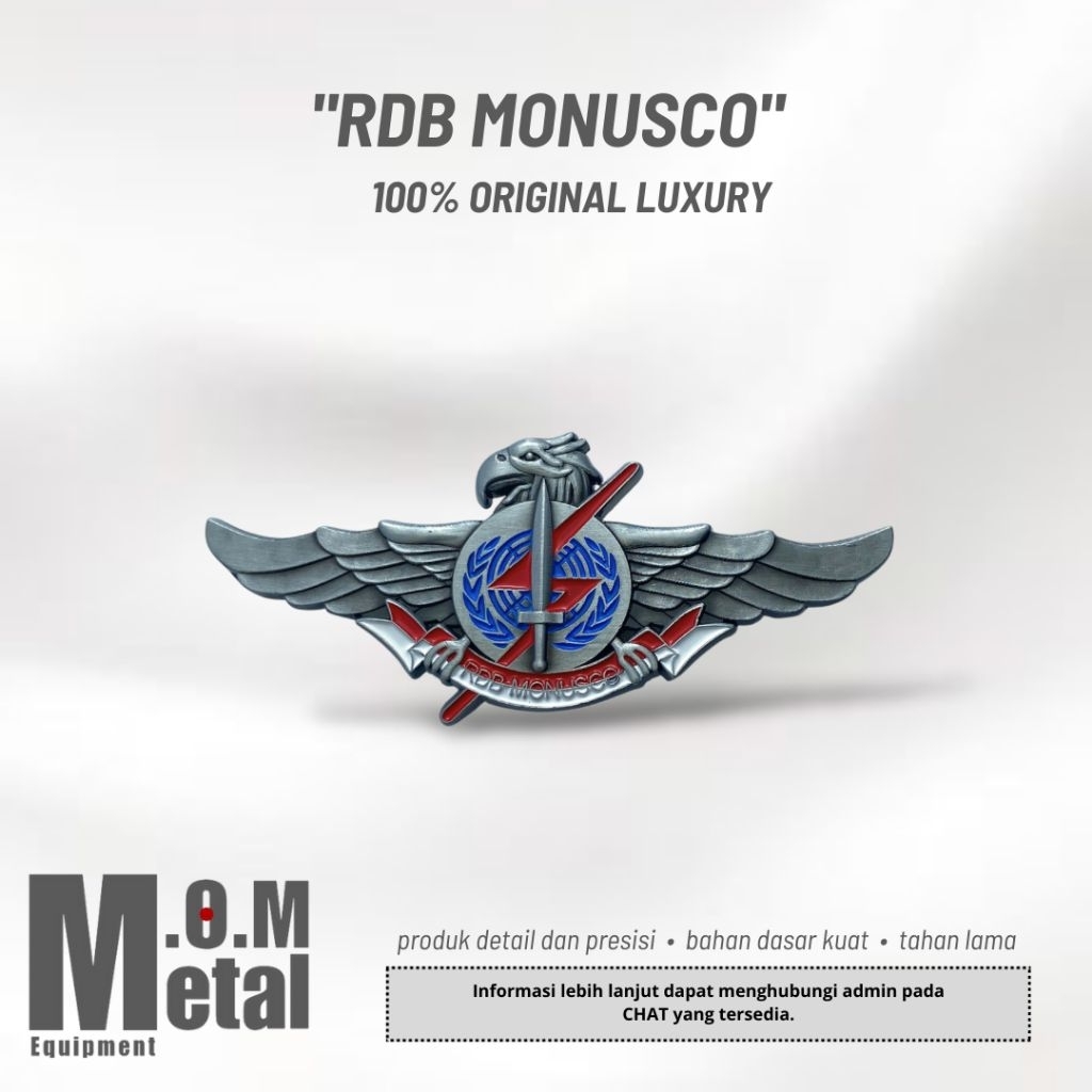 Brevet RDB MONUSCO PBB (100% Original Luxury) - Tersedia Grosir Brevet untuk Resaler, Brevet PBB, Br