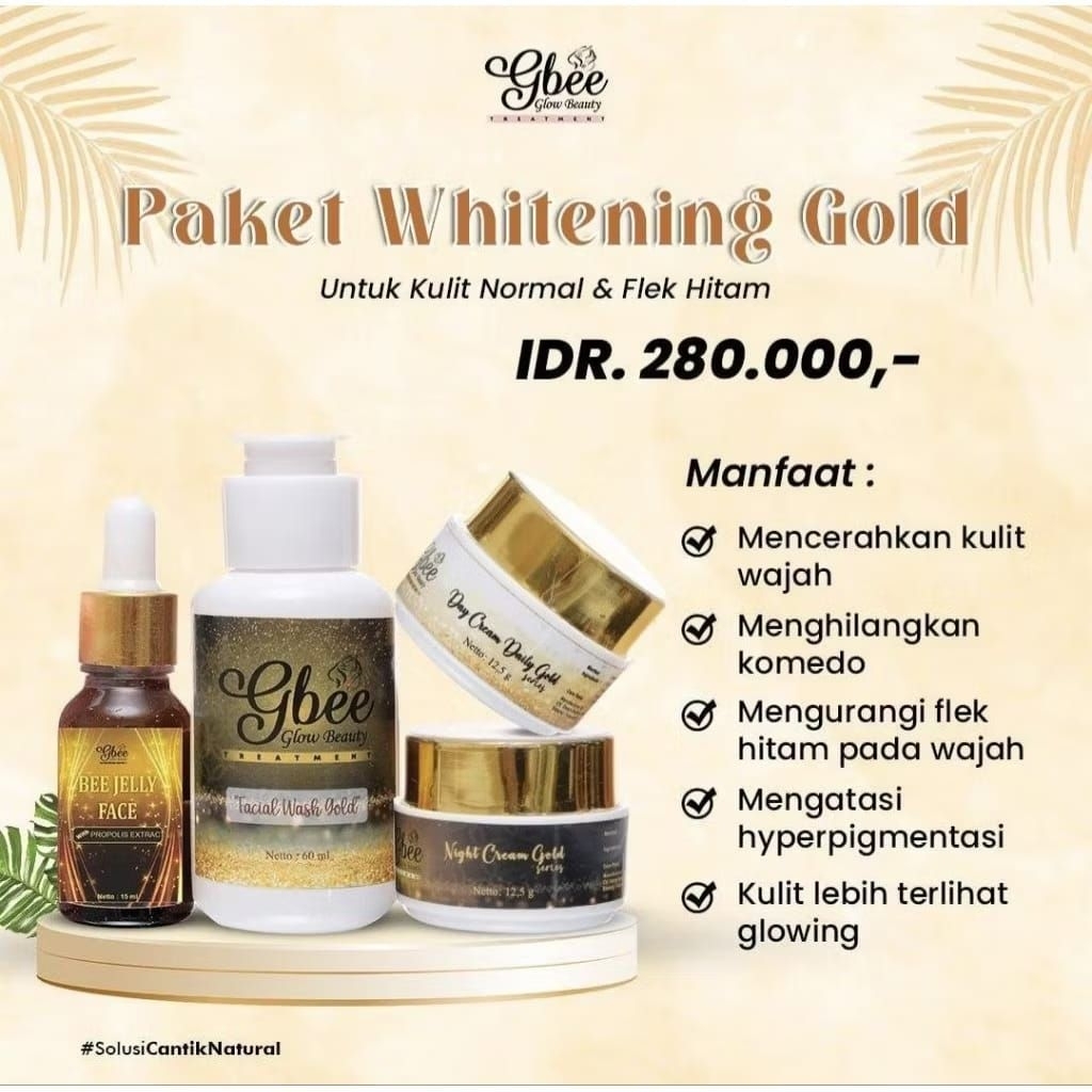 NEW PAKET WHITENING GOLD | PAKET GOLD MEDIUM | PAKET GOlD sMALl