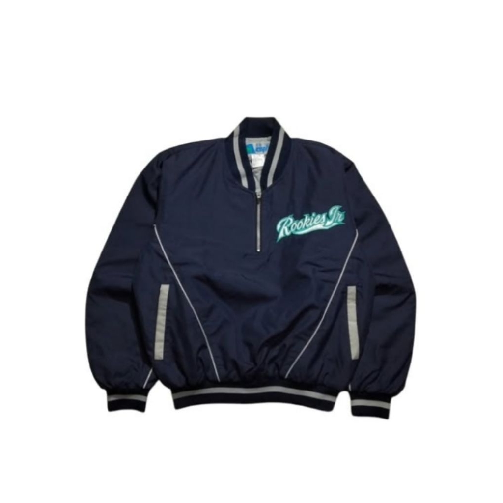 AVIS BASEBALL kids jacket halfzip vintage size 130 fit 7 - 9 th (P52xL48)