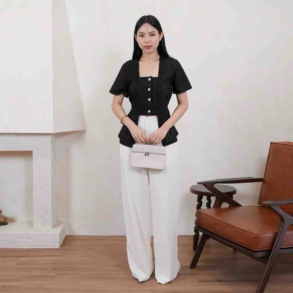 Kebaya Kutu Baru Katun Bolong