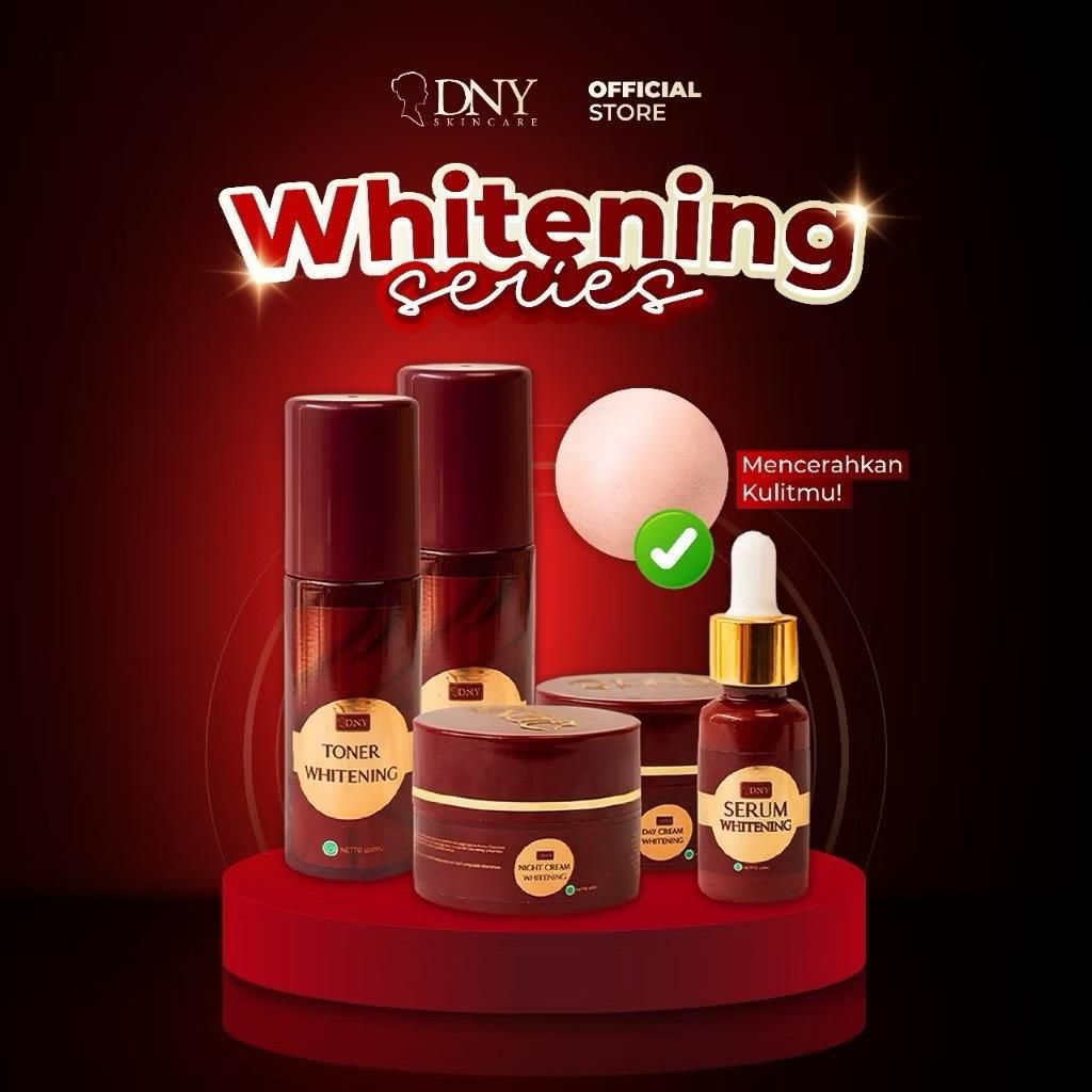 DNY whitening series paket lengkap/ serum cream siang malam toner dan sabun dny whitening