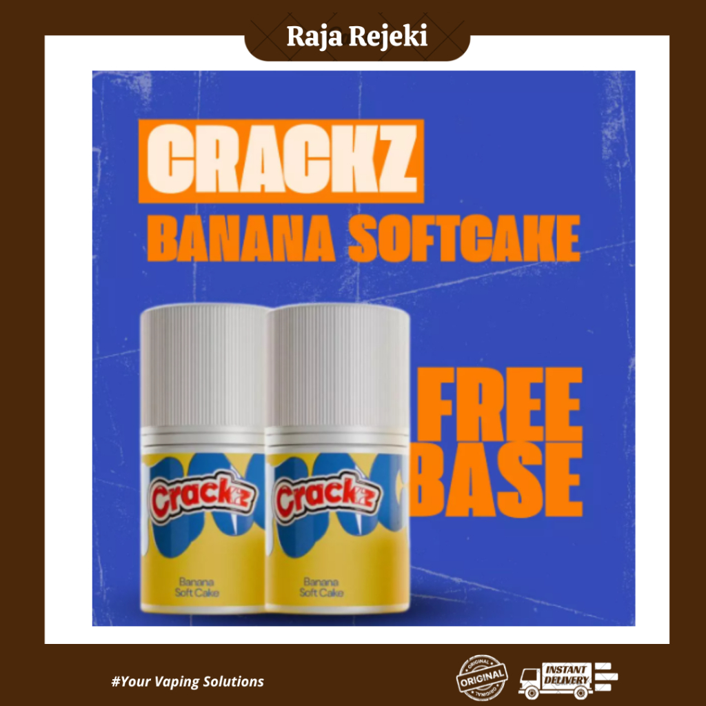CRACKZ BANANA SOFTCAKE FREEBASE SERIES 60ML BY TETRA