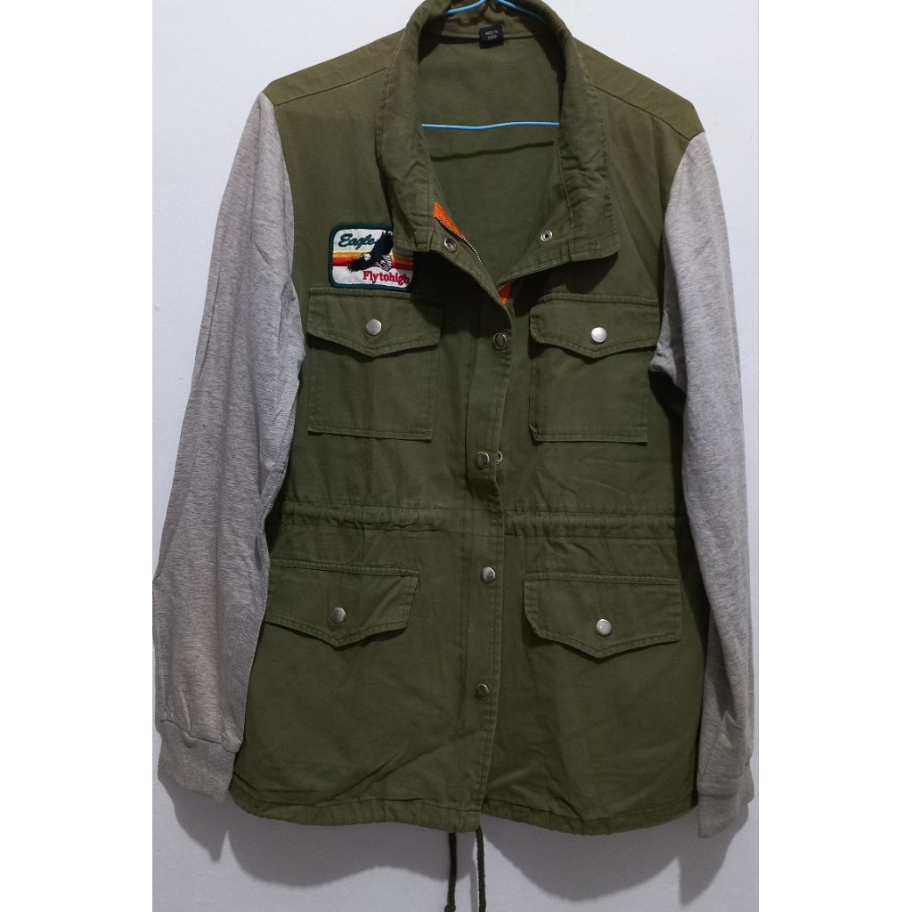 SemiParka Hijau Army Kombinasi Model M65