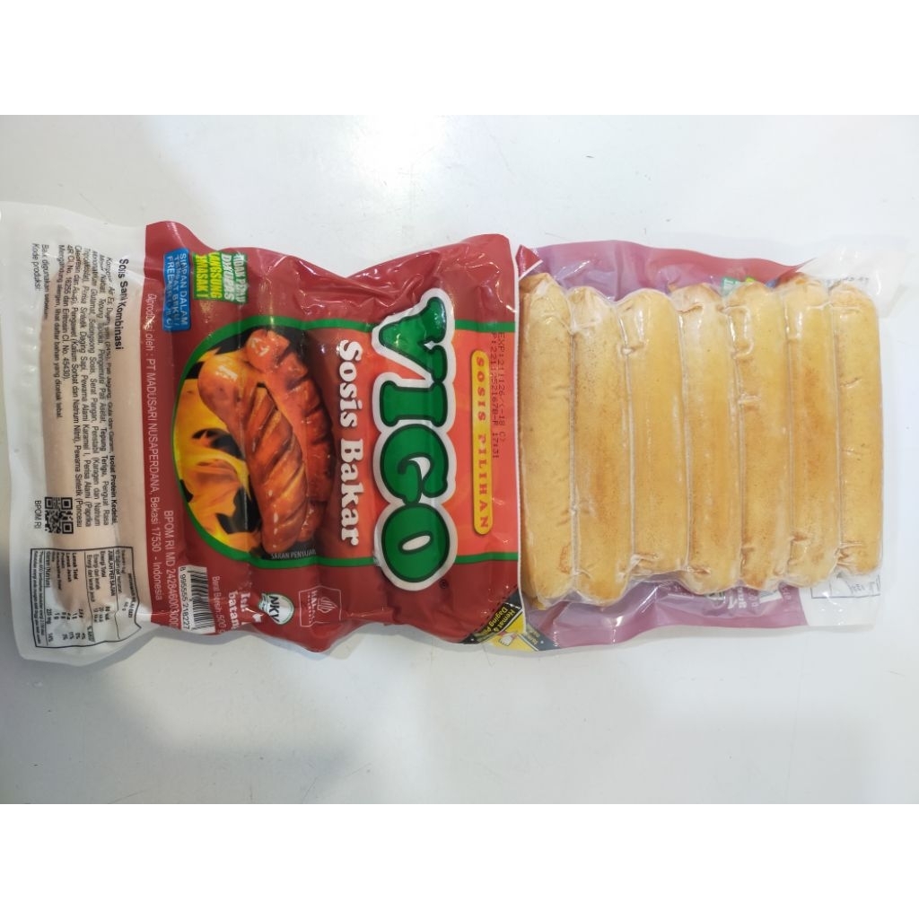 Sosis Sapi Bakar Vigo Isi 7 - Sapi Pilihan, Bahan Alami, Praktis