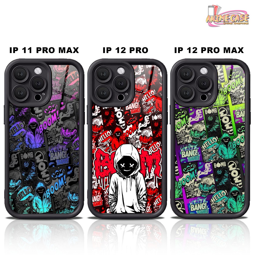 Softcase glossy IPHONE 11 PRO MAX 12PRO 12PROMAX Casing Case Hp Silikon Protek kamera BOOM