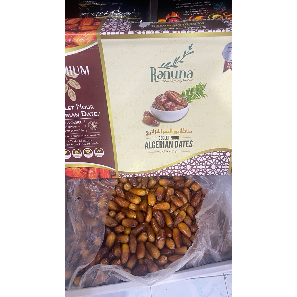 Kurma Ranuna Tunis Madu 5kg/Deglet Noor Algerian Dates Premium