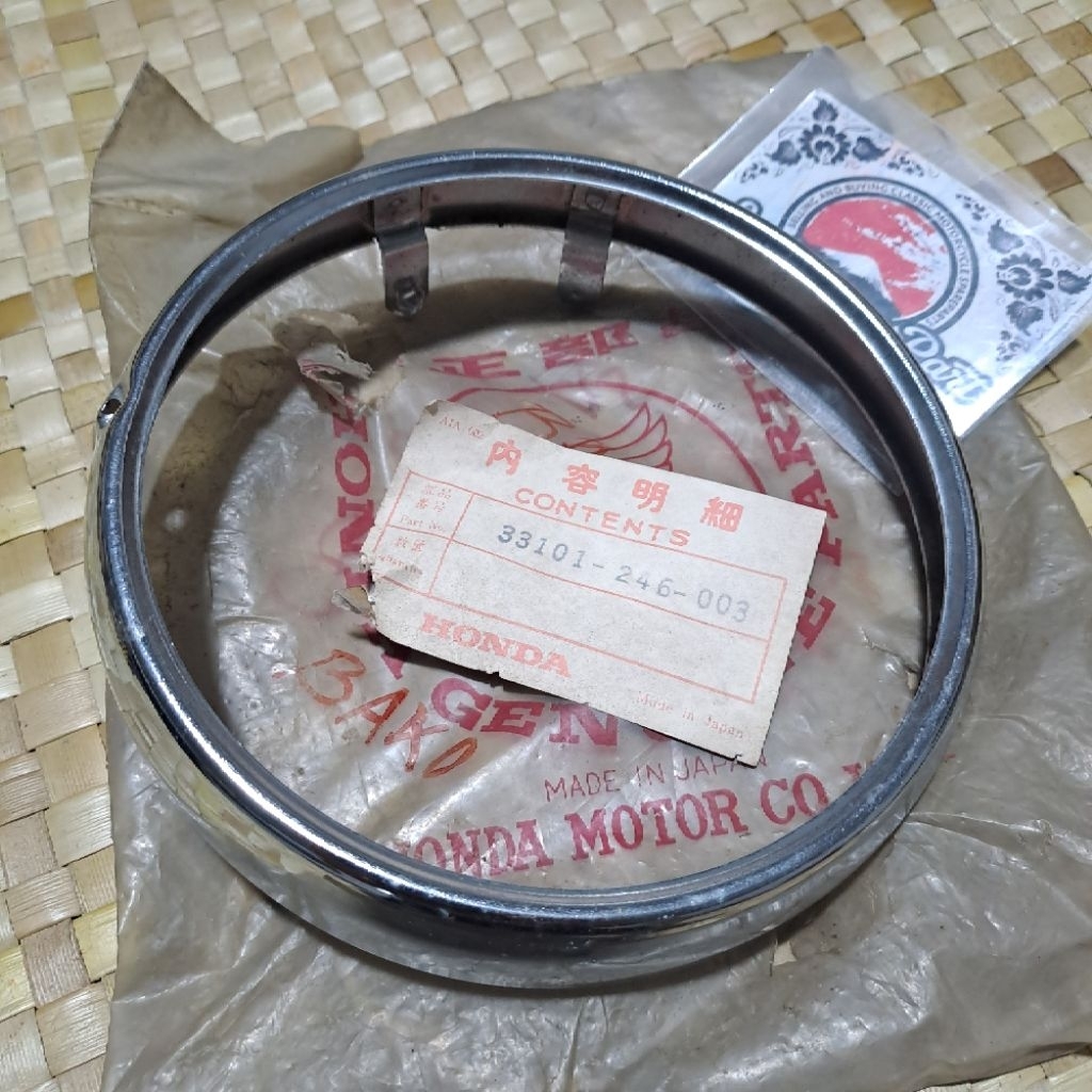 RING LAMPU HONDA XL125 XL 125 ORIGINAL JAPAN