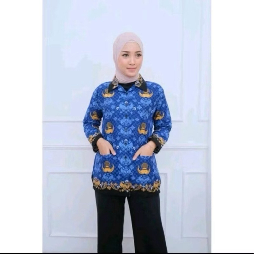 batik korpri WANITA katun halus