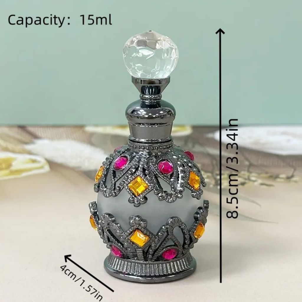 Botol Parfum Antik Elegan Mewah Hitam