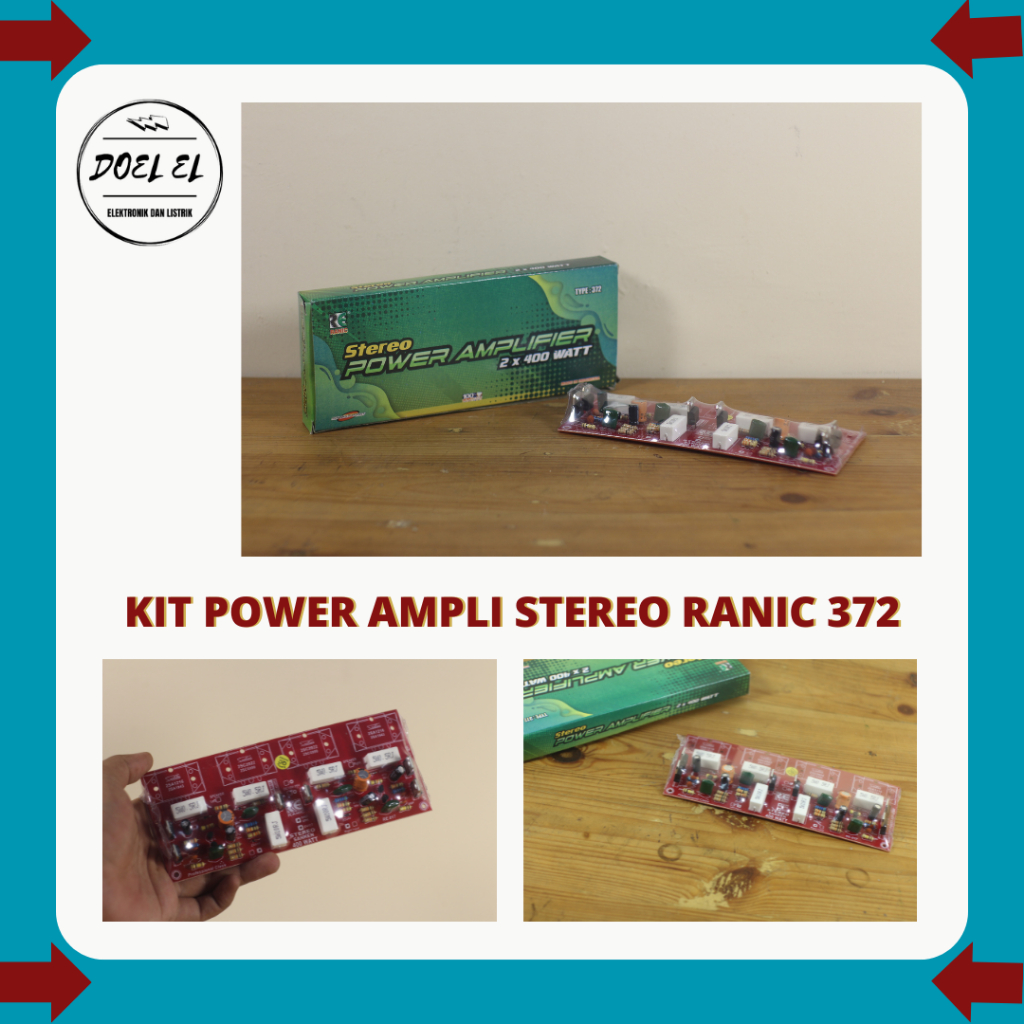 KIT POWER AMPL,IFIER RANIC 372 | KIT POWER AMPLIFIER STEREO 2 X 400