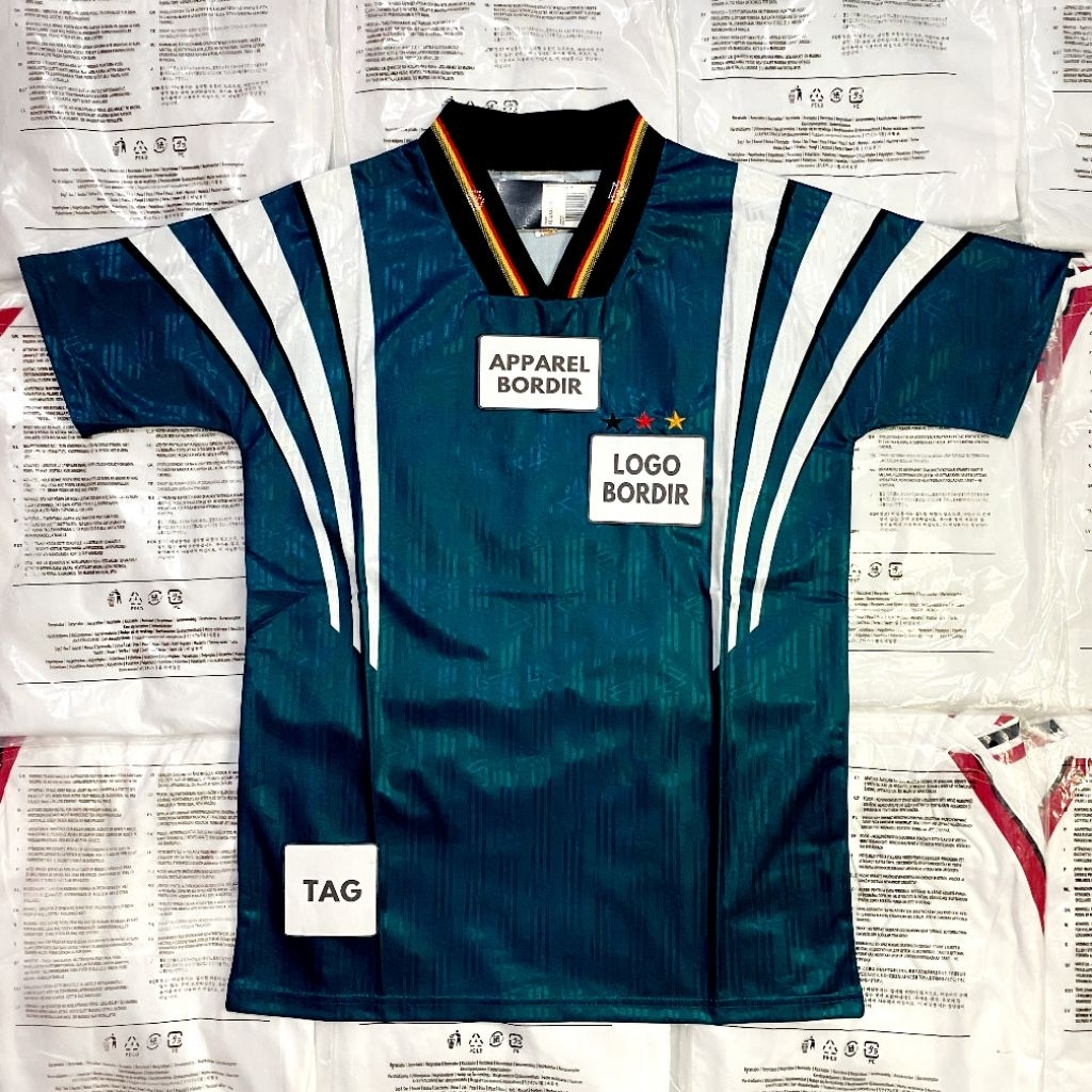 JERSEY RETRO VINTAGE JERMAN 1996 AWAY LENGAN PENDEK SPORT