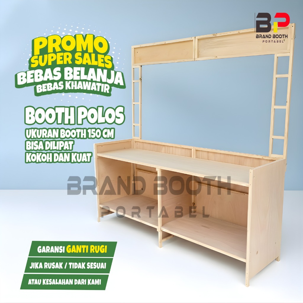 BOOTH JUALAN MINUMAN 150 CM X 50 CM  X 185 CM/Booth Lipat/Booth portable/Booth Jualan/Booth UMKM/Boo