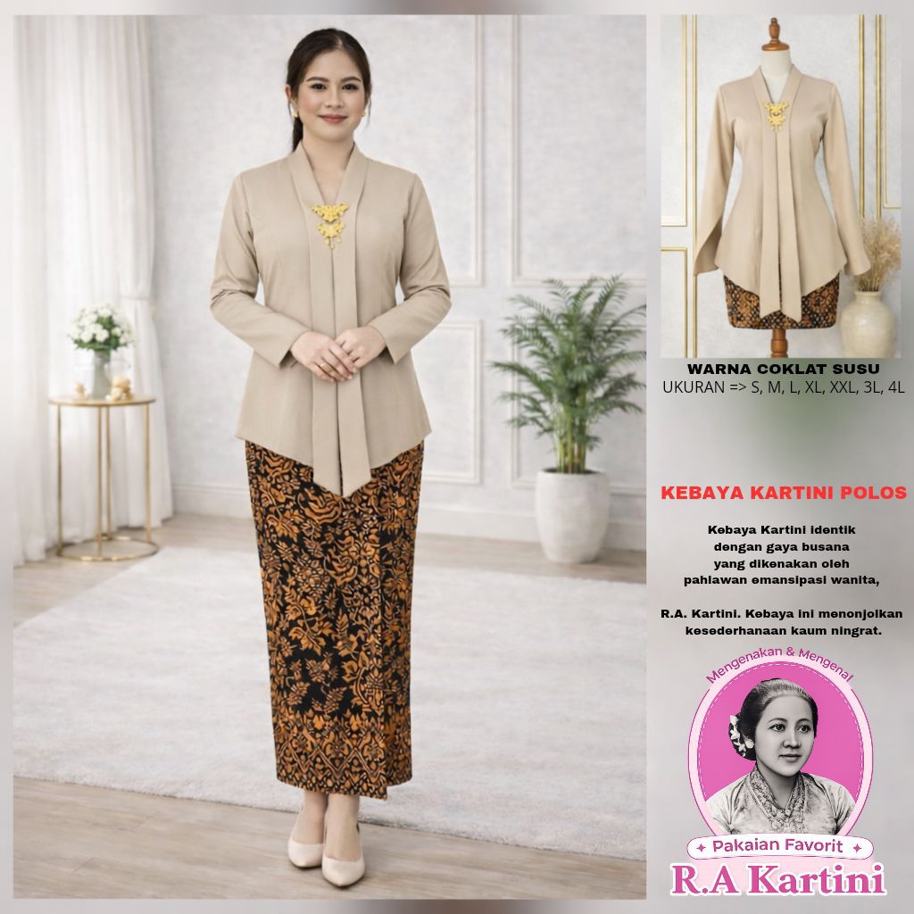 Kebaya Kartini Lengan Panjang