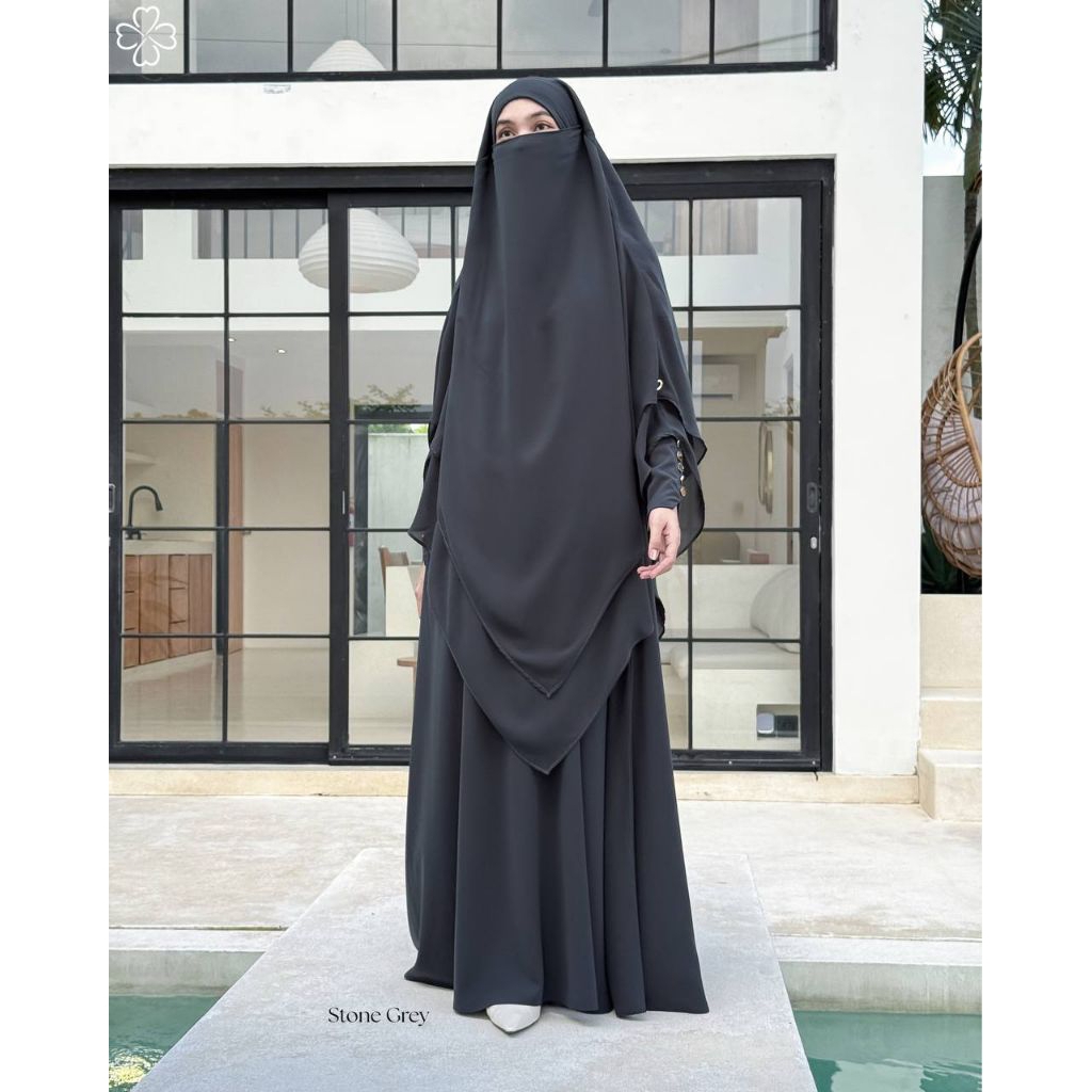 Essential Button Abaya | MAHIRA | BHIST ABAYA | GAMIS LEBARAN |MAHIRA