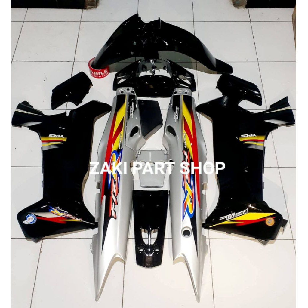 Body halus full set fizr hitam silver Body halus full set F1ZR silver hitam