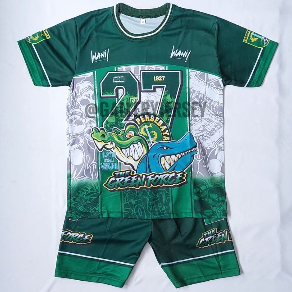 SETELAN BONEK PERSEBAYA ANAK ANAK SETELAN BAJU BONEK ANAK ANAK PERSEBAYA SETELAN KAOS BONEK WANI ANA