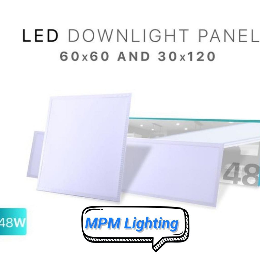 LED Panel Slim Kotak 48W 60x60cm / 30x120cm 6500K Inbow/ Downlight LED Slim Kotak 48W 6500K 30x120cm