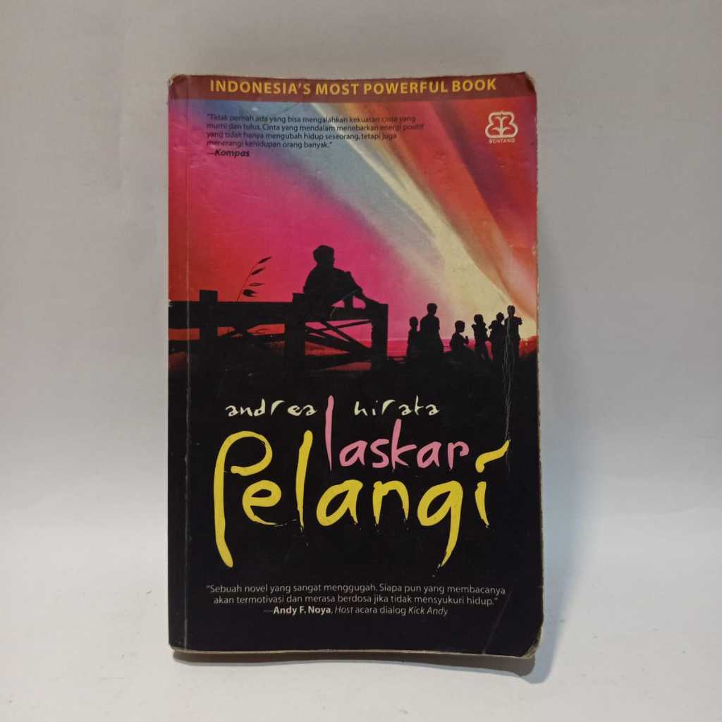 Buku novel laskar pelangi by andrea hirata original preloved murah bagus bekas