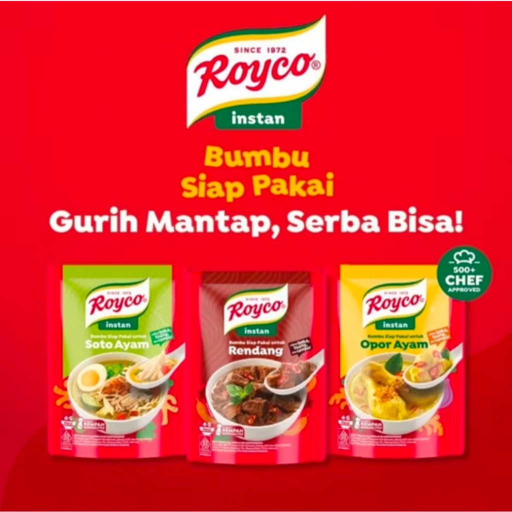 Royco Instan Bumbu Siap Pakai Rendang Soto Ayam Opor Ayam