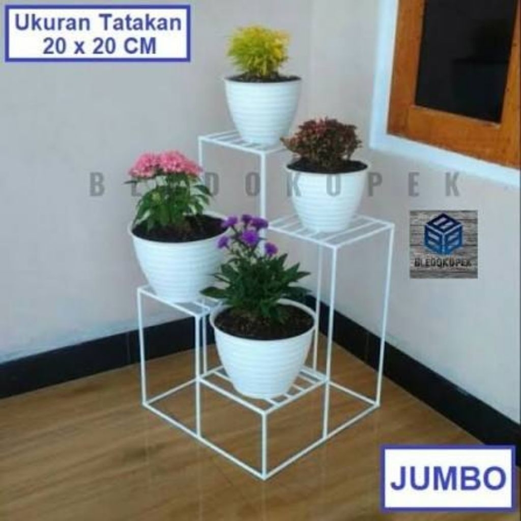 KERANGKA BESI POT BUNGA ISI 4
