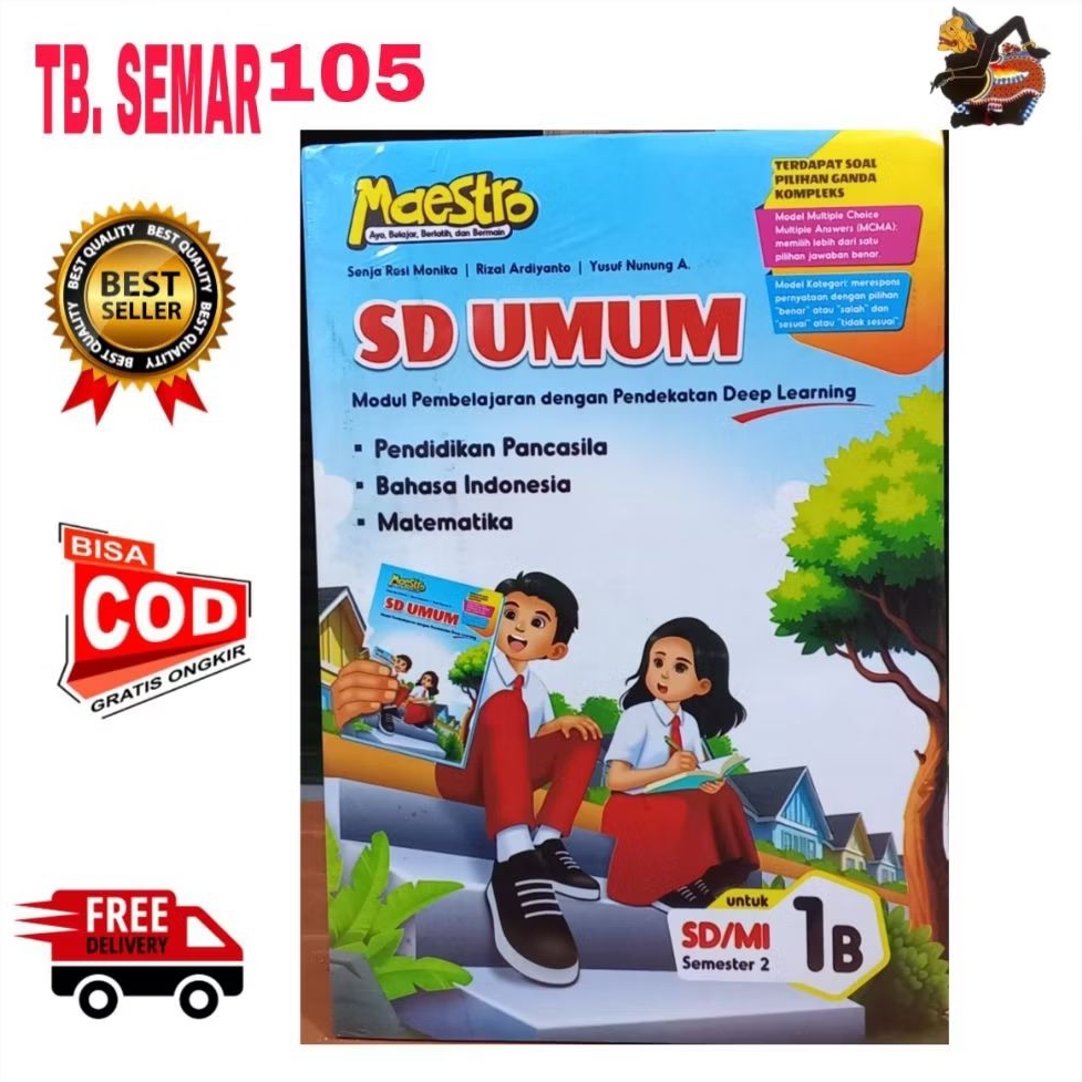 Buku Maestro SD umum kelas 1B Deep Learning kurikulum Merdeka
