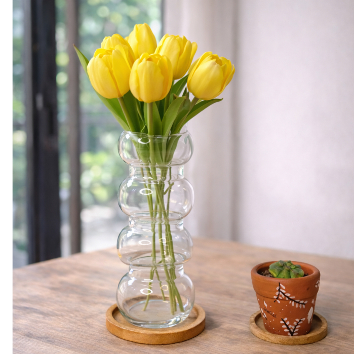 Vas Kaca Aestetik Vas Kaca Tinggi Elegen Vas Kaca Wedding Decoration