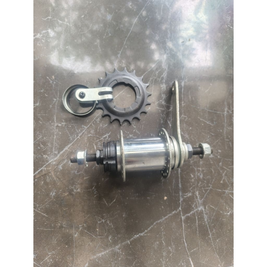 hub torpedo bmx fixie pro 36h silver