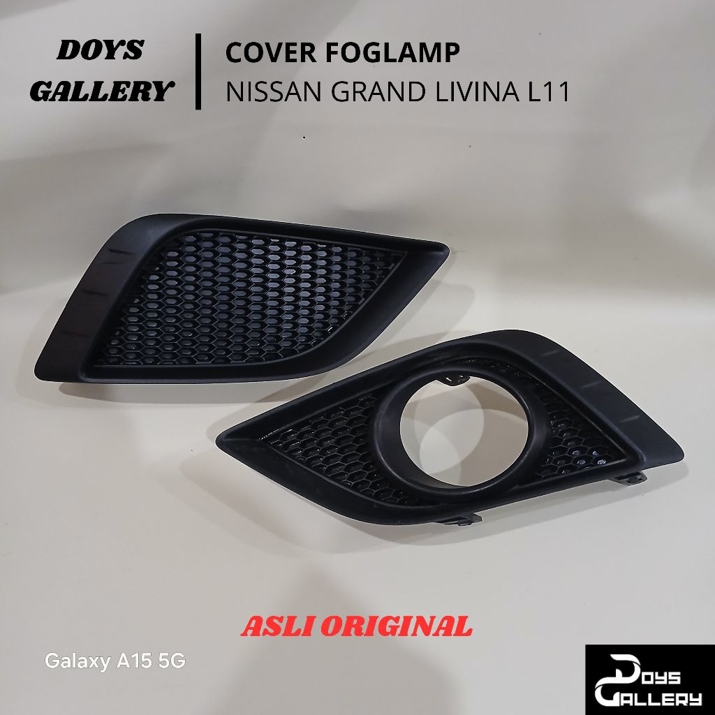 Cover ring foglamp tutup lampu kabut bemper depan mobil nissan new grand livina L11 harga satuan asl