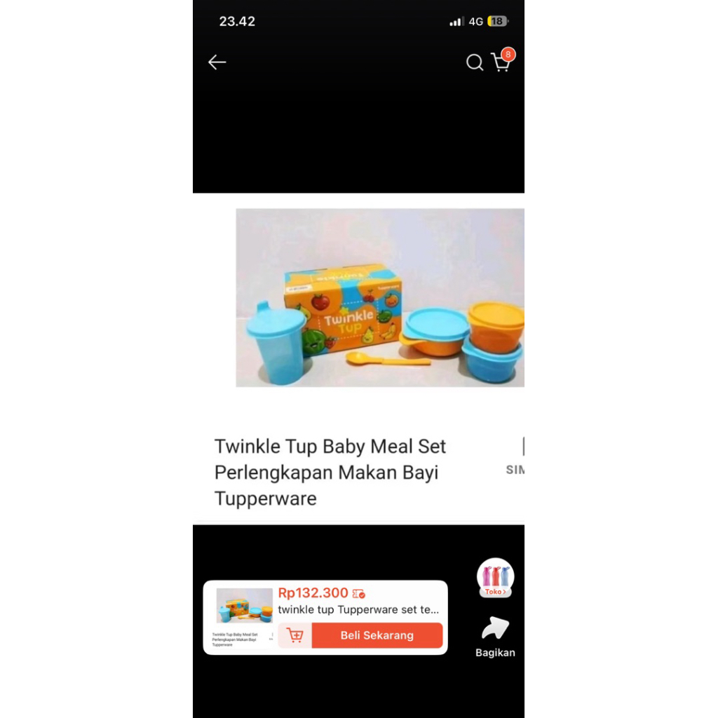 Twinkle Tup tupperware set