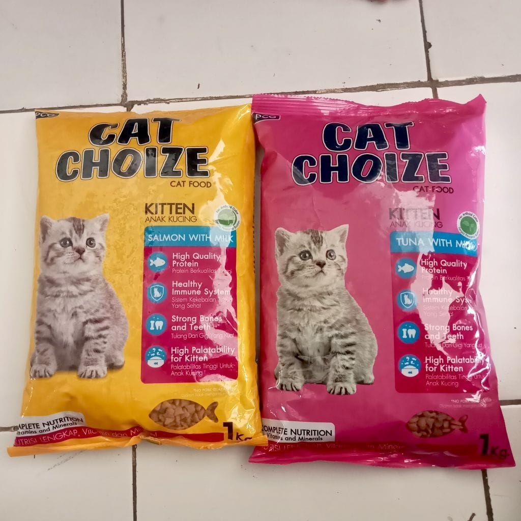 Makanan Anak Kucing Cat Choize - Kemasan 500gr Repack - 1kilo Prespeck Tingkatkan Imunitas Anak Kuci