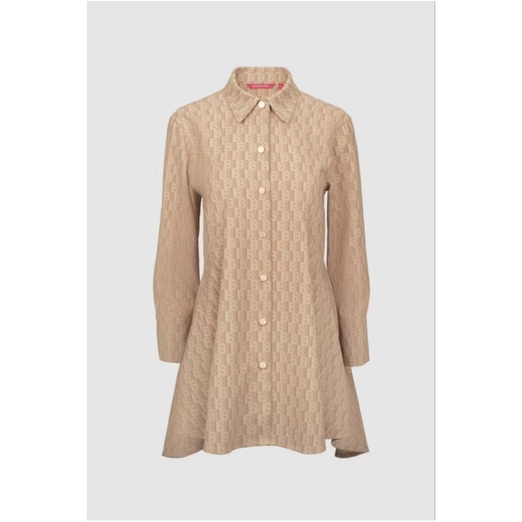 Leena monogram shirt bs buttonscarves XL (ld 110)