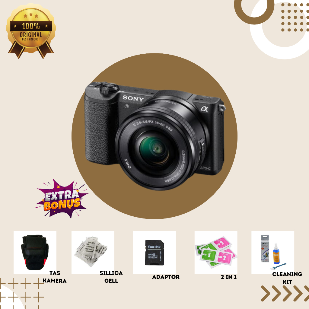 [KAMERA MIRRORLESS] SONY A5000 MULUS SECOND BERGARANSI ORIGINAL