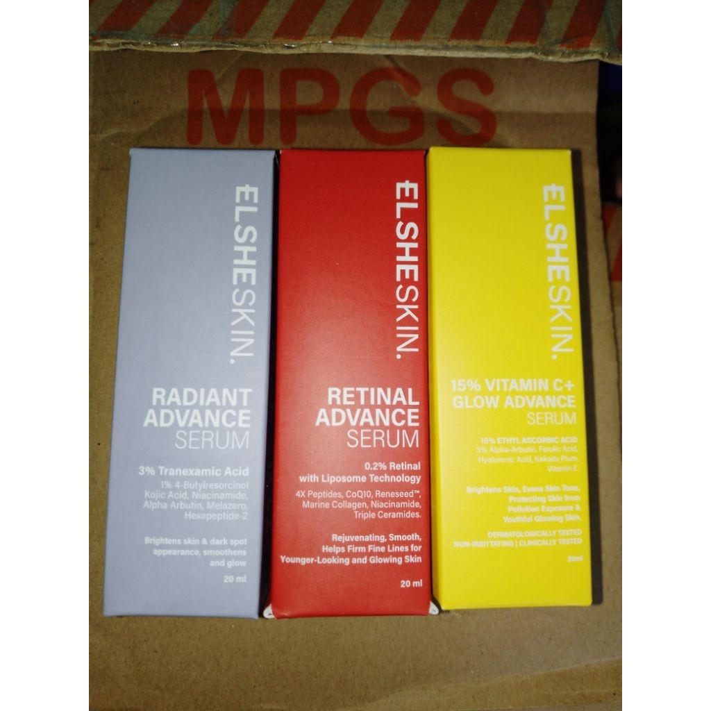 [NEW SEGEL] ELSHESKIN SERUM VITAMIN C, ELSHESKIN SERUM RETINAL, ELSHESKIN SERUM RADIANCE ADVANCE - S