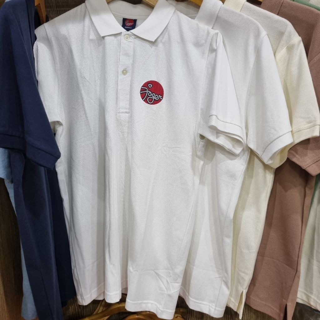 POLO MAN JOGER 0310LC. KAOS POLO LOGO JOGER BULAT. OLEH OLEH BALI. POLO SHIRT