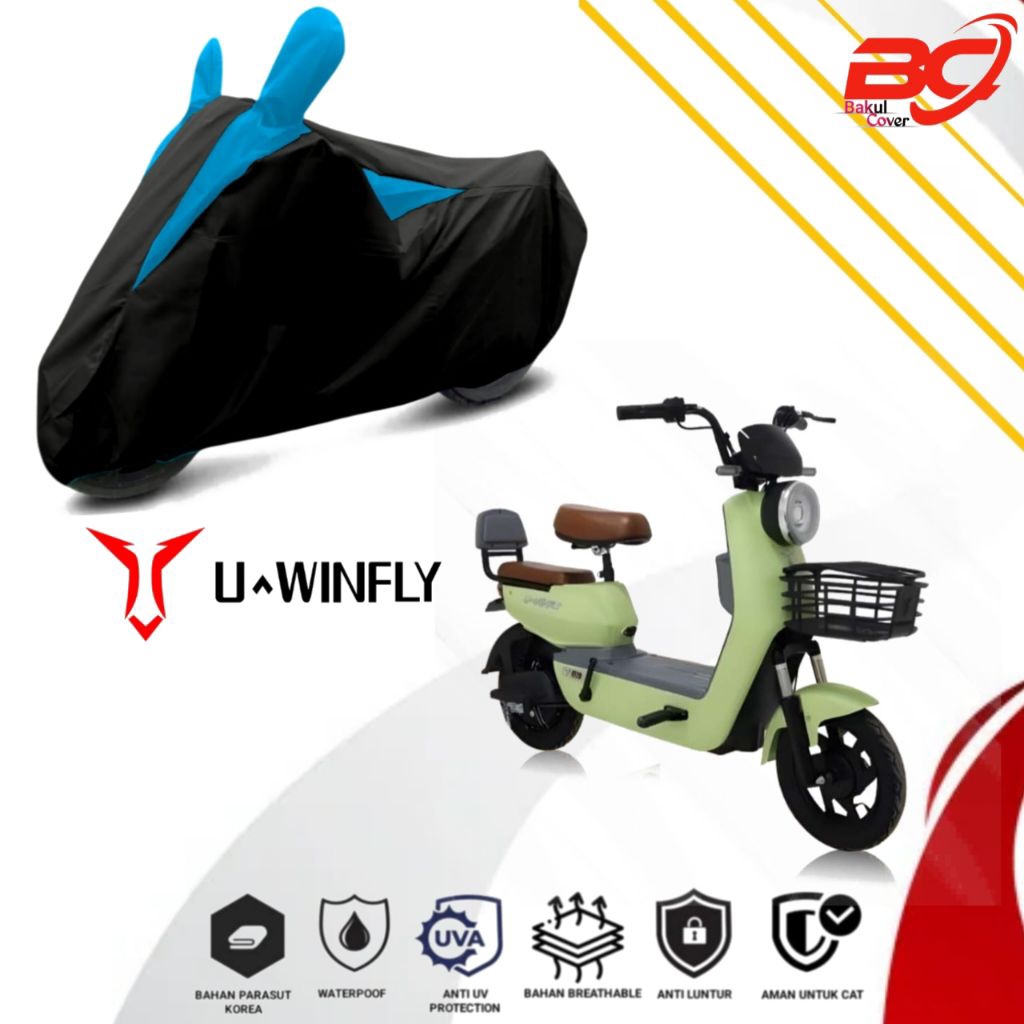 cover motor anti air sepeda listrik UWINFLY DRAGONFLY, D60, D60 ADV, D66A, D70, NEW D70, D75, NEW D7