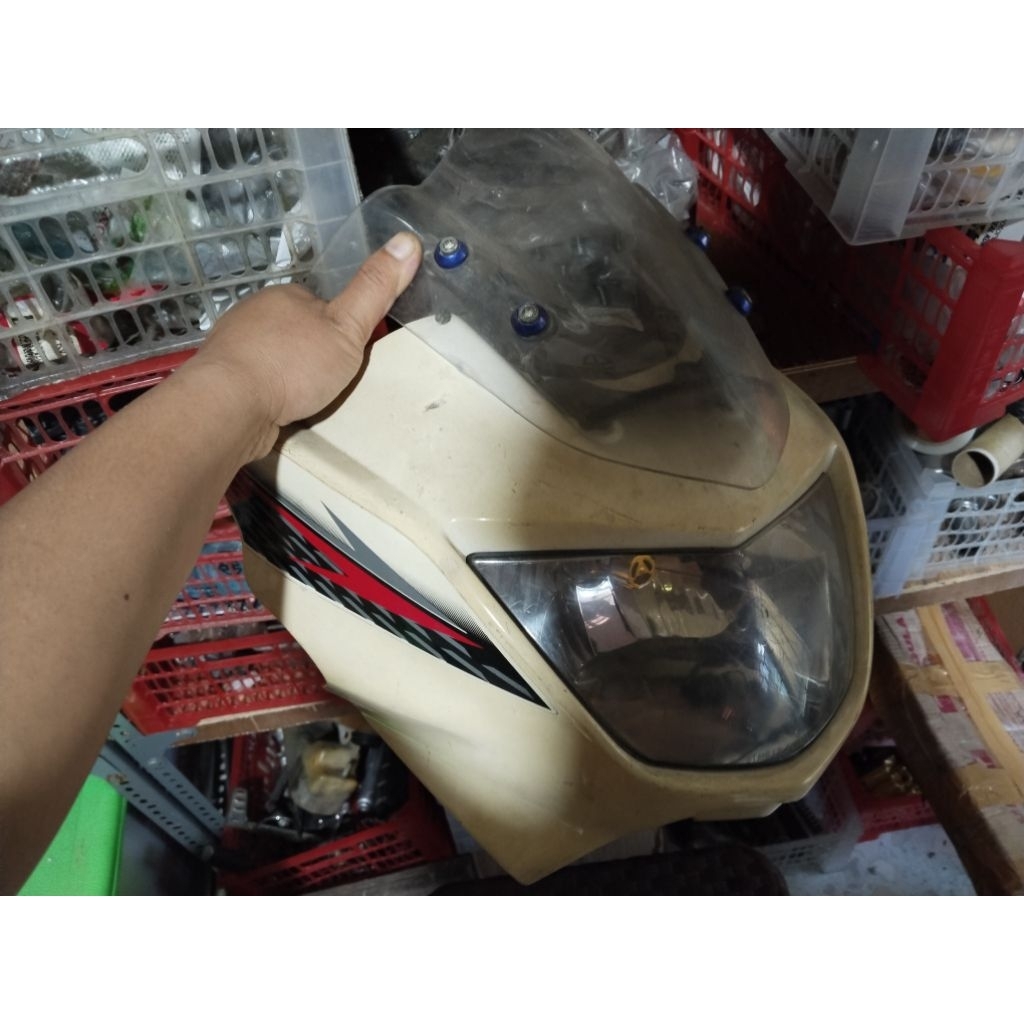original copotan Barong + lampu depan set visor l ninja r