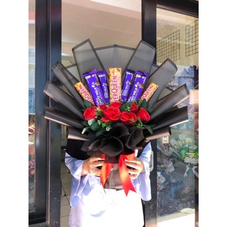 Buket coklat valentine / buket coklat anniversary / buket coklat / kado sempro wisuda / buket jakart